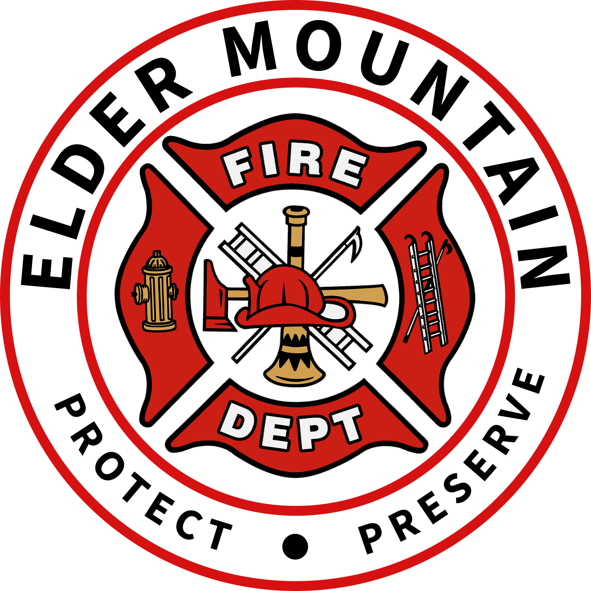 Elder Mountain Volunteer Fire Department Logo